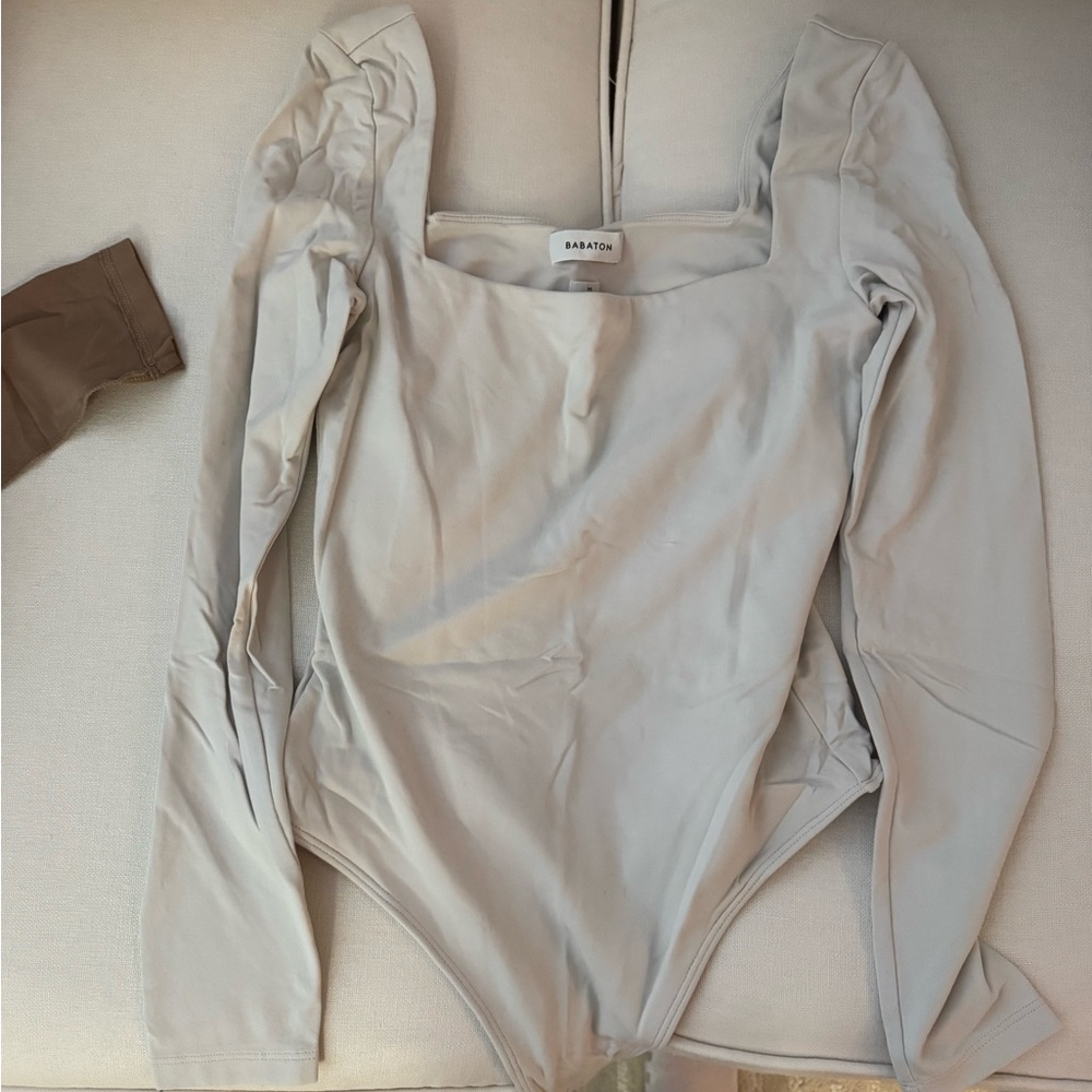 Babaton Soft Gray Bodysuit